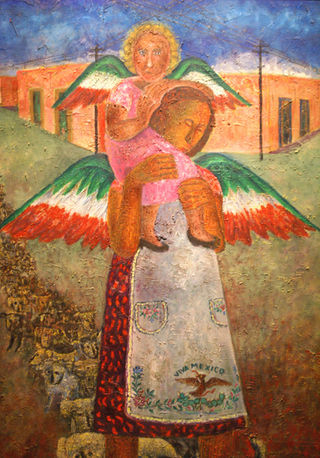 Rodolfo Morales Detail Viva México