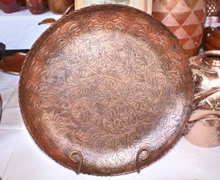 Engraved Copper Batea