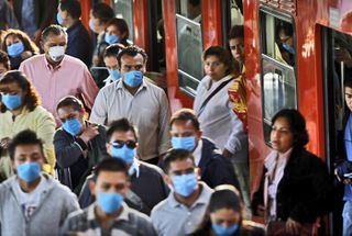Masks in the Metro, Reuters
