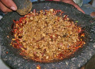 Peanut Salsa Molcajete, Cactu