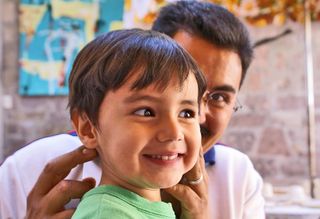 José Raúl y su papá