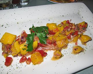 Azul Sautéed Shrimp Mango Salsa Azul Sautéed Shrimp Mango Salsa