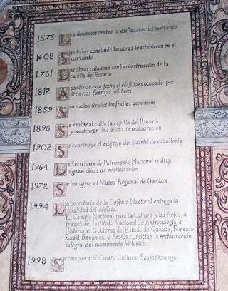 Oaxaca Santo Domingo Datos de Edificación Oaxaca Santo Domingo Datos de Edificación