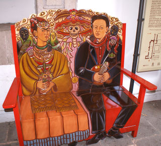 Bench, Frida and Diego