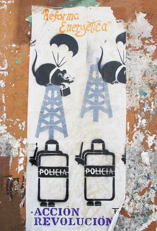 Oaxaca Stencil Reforma Energética Oaxaca Stencil Reforma Energética