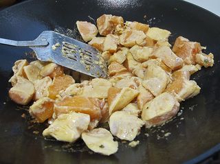 Chicken and Ginger in Wok