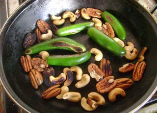 Roasting Chiles and Nuts, Cactu