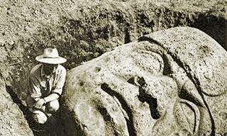Olmec Head Excavation