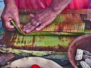 Folding Banana Leaf 1a Folding Banana Leaf 1a