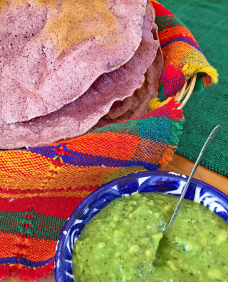 Carina Santiago Tortillas Green Salsa 1