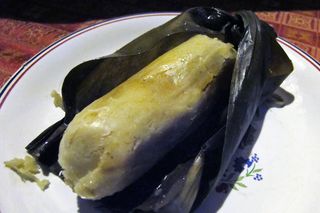 Tamal de cambray abierto