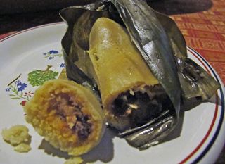 Tamal de cambray dentro