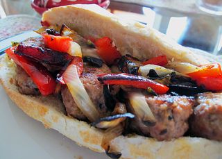Italian Sausage and Peppers Sandwich 2 Italian Sausage and Peppers Sandwich 2