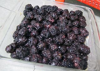 Cobbler Blackberries in Pan Cobbler Blackberries in Pan
